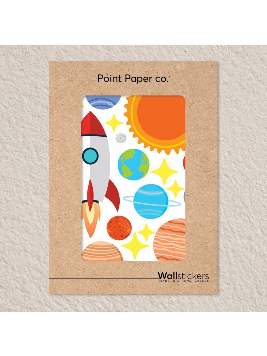 Διακοσμητικό Υφασμάτινο Αυτοκόλλητο Τοίχου Space Διακοσμητικό Υφασμάτινο Αυτοκόλλητο Τοίχου Space