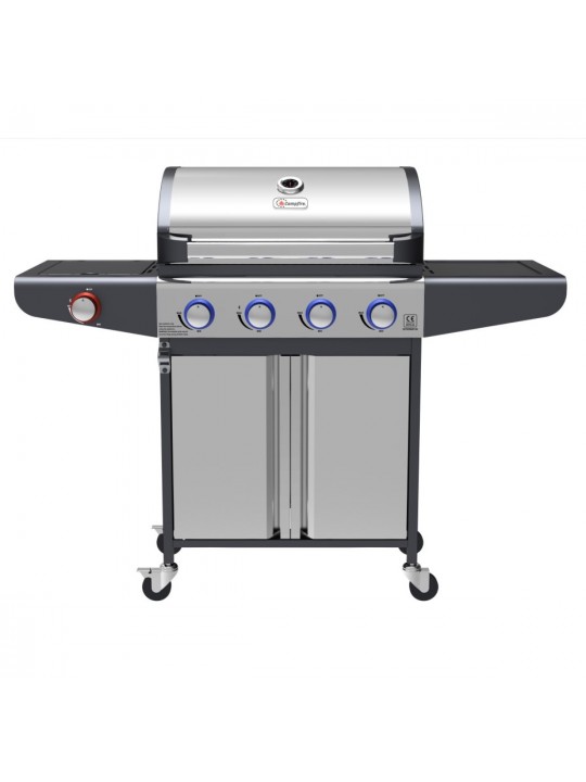 Campfire ΨΗΣΤΑΡΙΑ ΜΕ 4 ΚΑΥΣΤΗΡΕΣ & EXTRA ΕΣΤΙΑ  ΜΕ LED ΔΙΑΚΟΠΤΕΣ-ΙΝΟΧ