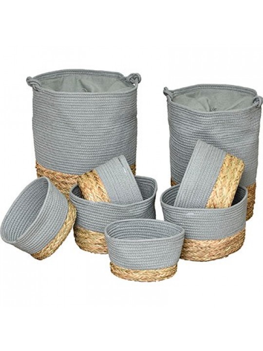 Eurocasa Σετ καλάθια απλύτων polyester 5 μεγεθών - 9904