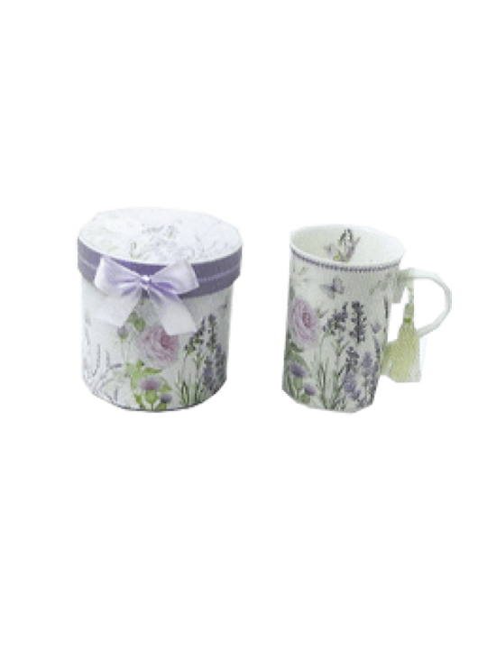 Κούπα λεβάντα ίσια με συσκευασία δώρου