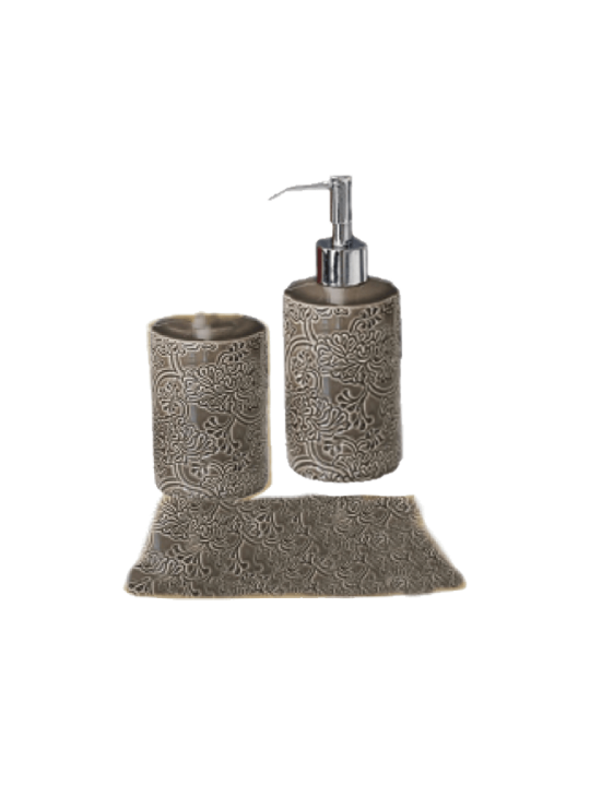 Σετ μπάνιου πορσελάνη με ανοξείδωτη-αμετάβλητη αντλία