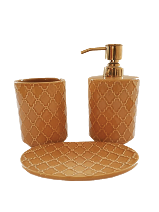 Σετ μπάνιου πορσελάνη με ανοξείδωτη-αμετάβλητη αντλία