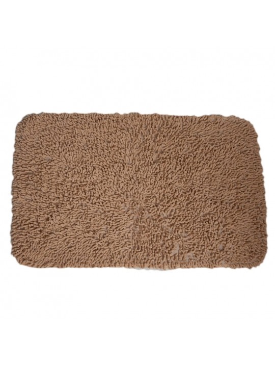 Πατάκι μπάνιου 100% βαμβάκι μπεζ 50x80 cm
