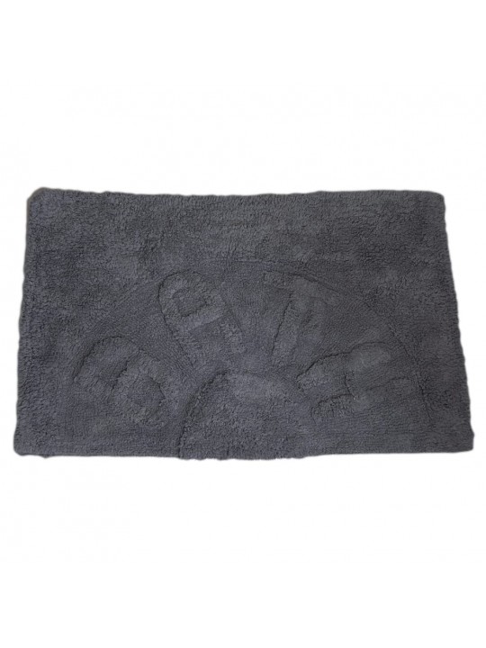 Πατάκι μπάνιου 100% βαμβάκι Bath γκρι 50x80 cm