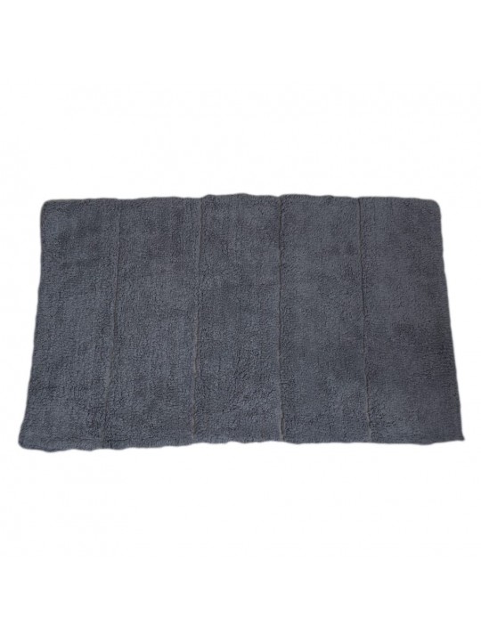 Πατάκι μπάνιου 100% βαμβάκι γκρι 50x80 cm