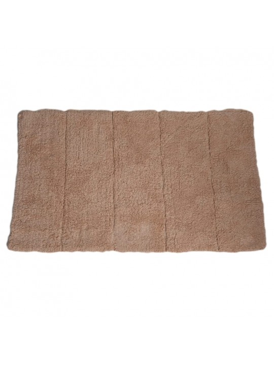 Πατάκι μπάνιου 100% βαμβάκι μπεζ 50x80 cm