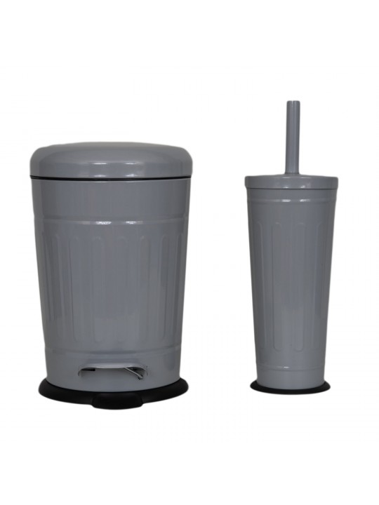 Σετ Κάδος 5 lt soft close - Πιγκάλ γκρι