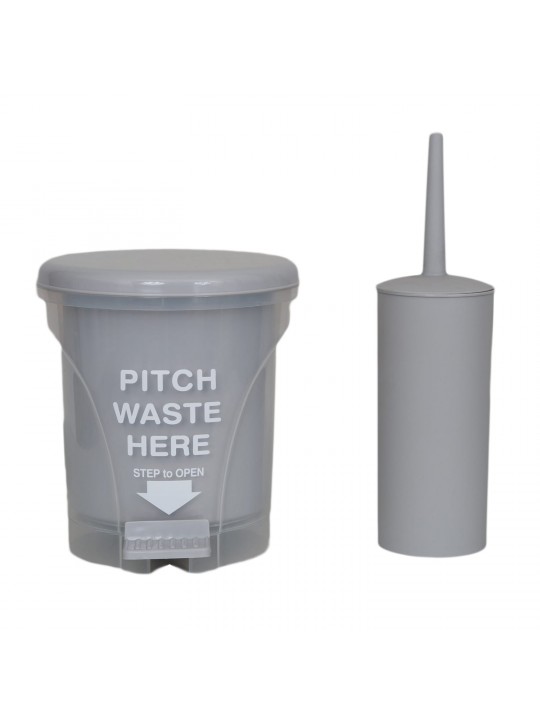 Σετ Κάδος 5 lt PITCH με Πιγκάλ γκρι