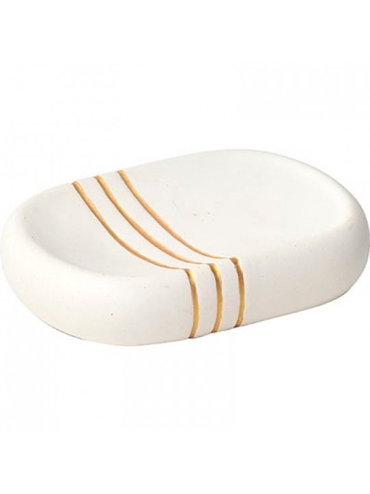 Σαπουνοθήκη Polyresin λευκή