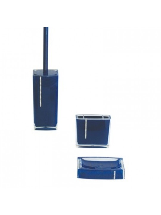 Σετ πιγκάλ, ποτηροθήκη και σαπουνοθήκη από ακρυλικό με στρασάκι