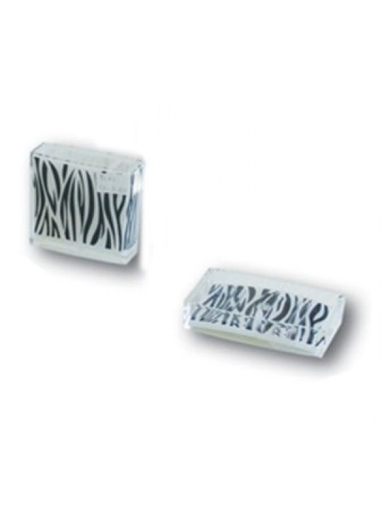 Σετ ποτηροθήκη και σαπουνοθήκη ζέβρα