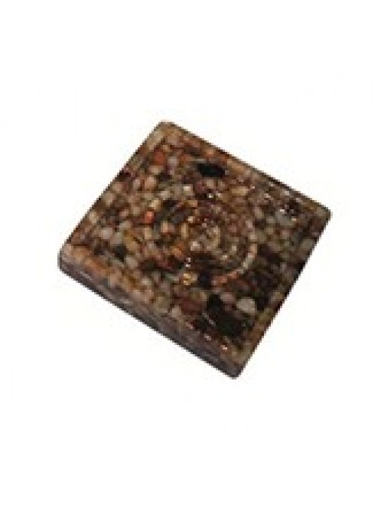 Σαπουνοθήκη Polyresin με χειροποίητα πετραδάκια