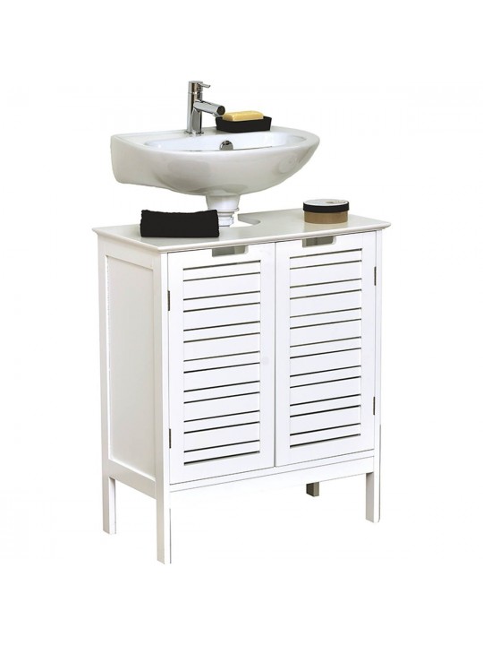 Eurocasa Πάγκος χωρίς Νιπτήρα Μ60xΒ30xΥ70cm Λευκός 9825