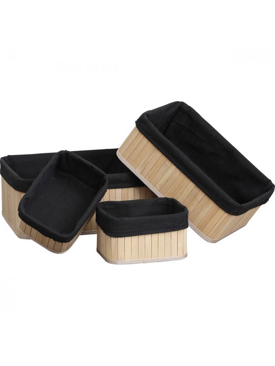 Σετ 4 τεμάχια καλάθια διαφόρων χρήσεων από bamboo .