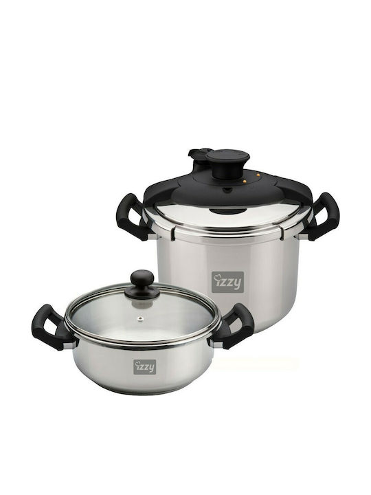Izzy 213106 Multi Set Χύτρες Ταχύτητας Set Quattro 8lt και 4lt