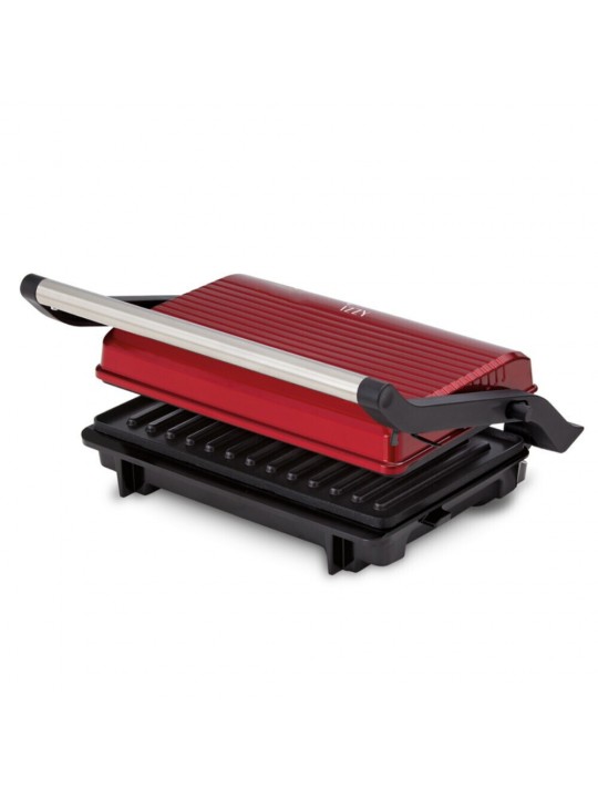 Izzy 224741 Vintage Panini IZ-2025 Τοστιέρα για 2 Τοστ 1000W Κόκκινη