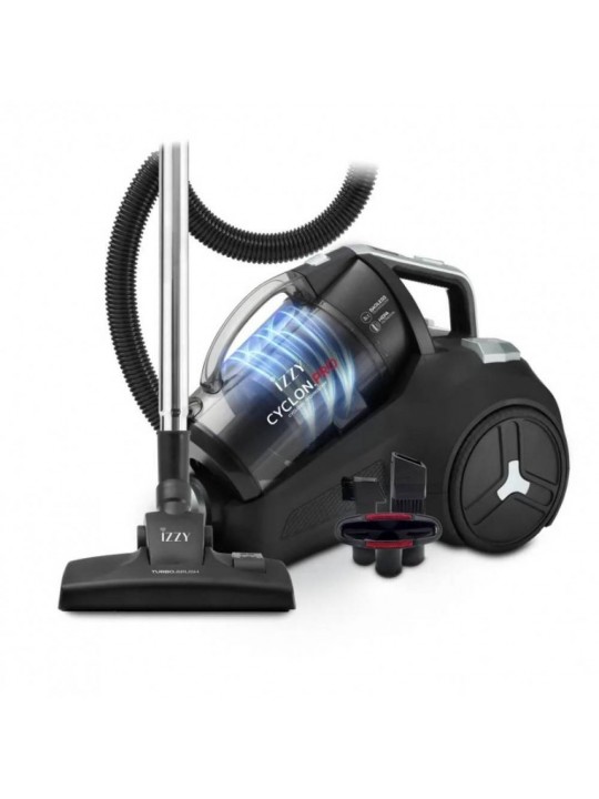 Ηλεκτρική Σκούπα IZ-4106 Izzy Cyclon.Pro 700W με Κάδο 3lt Μαύρη 225288