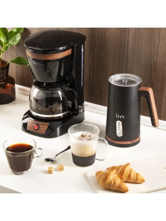 Izzy 224139 C108S Καφετιέρα Φίλτρου 950W Wooden Black Izzy 224139 C108S Καφετιέρα Φίλτρου 950W Wooden Black