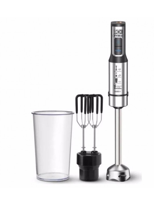 Ραβδομπλέντερ 333171 PYREX με Ανοξείδωτη Ράβδο 1500W Ασημί