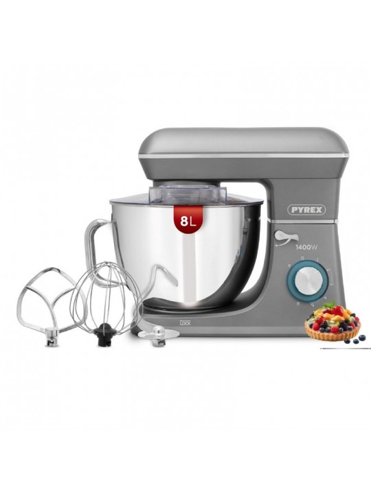 Pyrex Κουζινομηχανή 1400W με Ανοξείδωτο Κάδο 8lt 333323