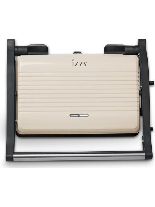 Τοστιέρα Izzy Vintage Panini IZ-2025  για 2 Τοστ 1000W Μπεζ 224336