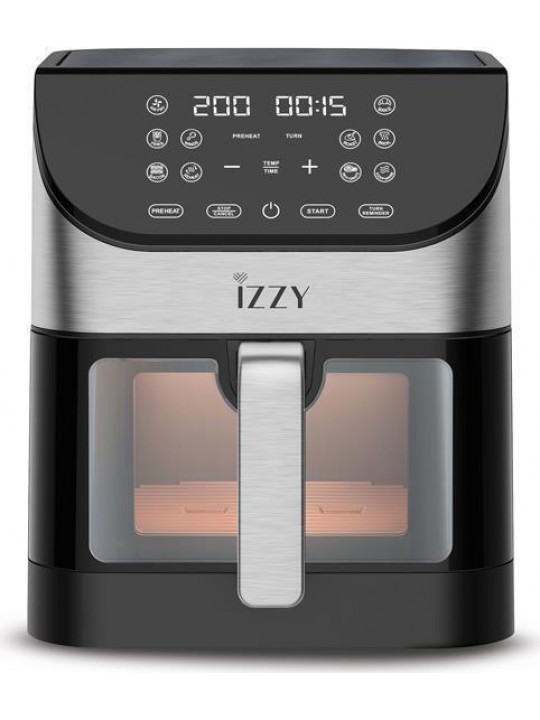 Izzy IZ-8217 Φριτέζα Αέρος 6lt Μαύρη 224902