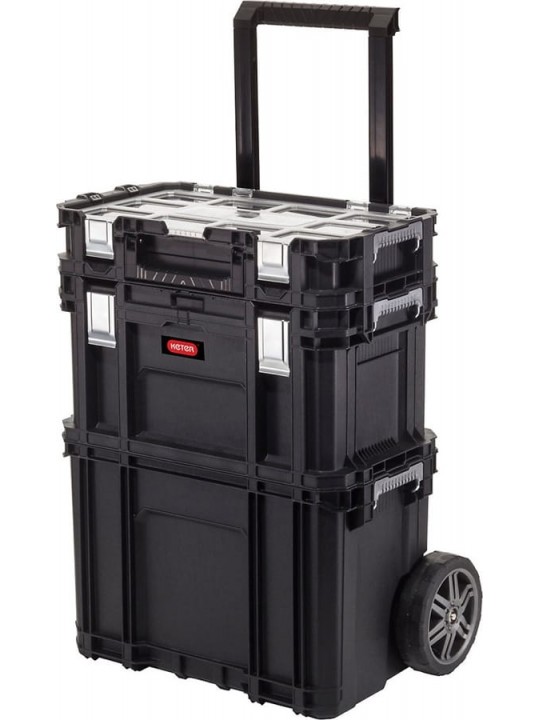 Keter Connect Rolling System Πλαστικός Εργαλειοφόρος 3 τμημάτων 