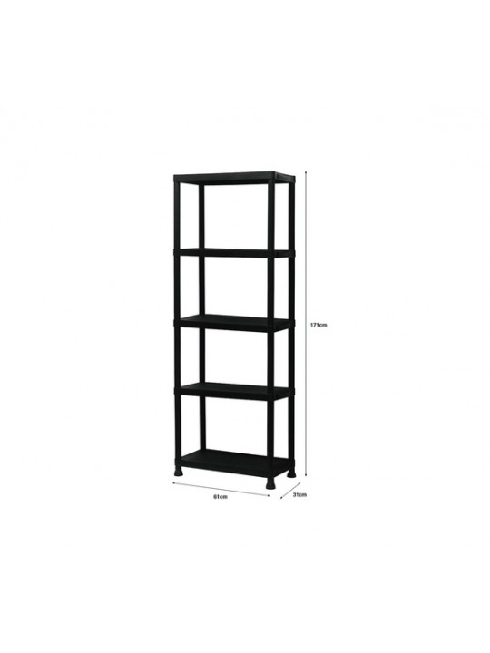 Dream House Πλαστική Ραφιέρα με 5 Ράφια 9502-  61x31x171cm