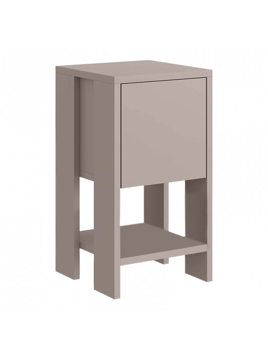 Κομοδίνο μελαμίνης Ema Megapap χρώμα ανοιχτή μόκα 30x30x55εκ.