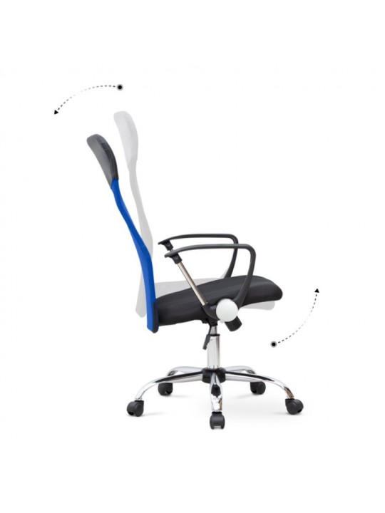 Καρέκλα Γραφείου Megapap Marco  με Προσκέφαλο Στήριξη Μέσης και Ανάκληση Μπλε GP040-0001,4 Καρέκλα Γραφείου Megapap Marco  με Προσκέφαλο Στήριξη Μέσης και Ανάκληση Μπλε GP040-0001,4