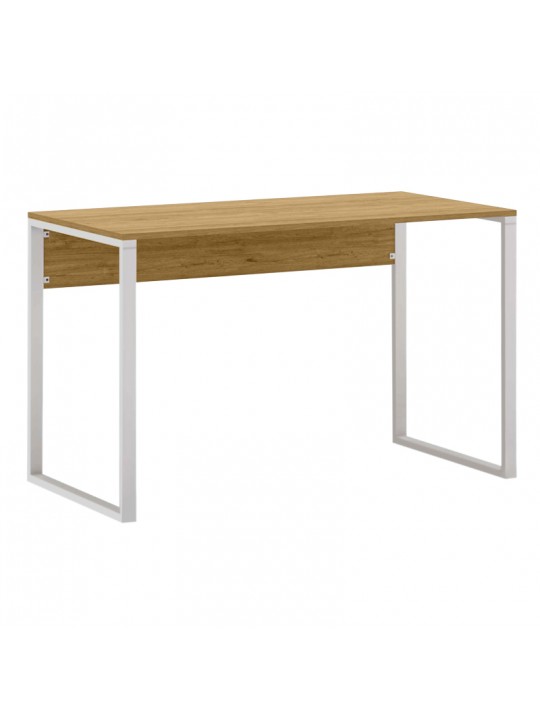 Γραφείο εργασίας Inna Megapap χρώμα sapphire oak - λευκό 100x60x75εκ.