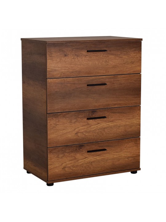 Συρταριέρα Trendline Megapap σε χρώμα καρυδί 73x44x96εκ.