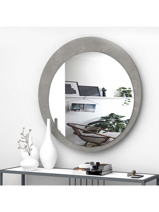 Καθρέφτης τοίχου Moon Megapap χρώμα γκρι 88x88x2,2εκ.