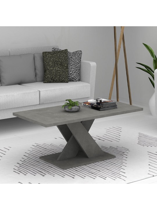 Τραπεζάκι σαλονιού Marcello Megapap μελαμίνης χρώμα ανθρακί 110x55x48εκ.