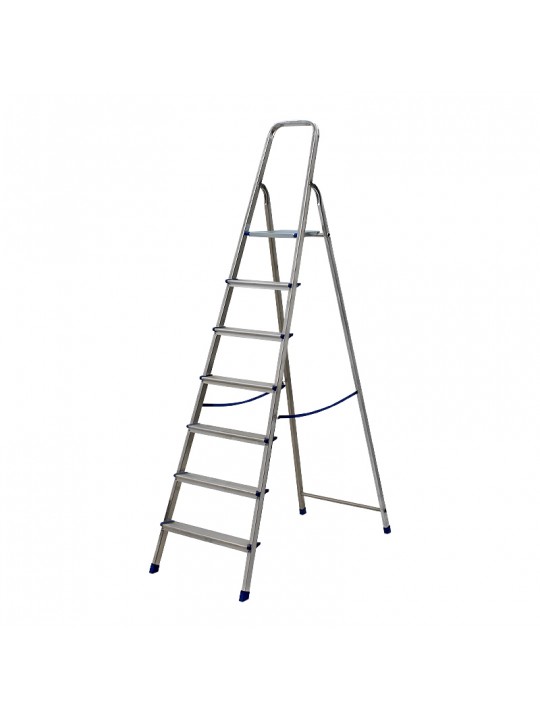 Σκάλα αλουμινίου Framar Ιταλίας χρώμα ασημί 218x52εκ.