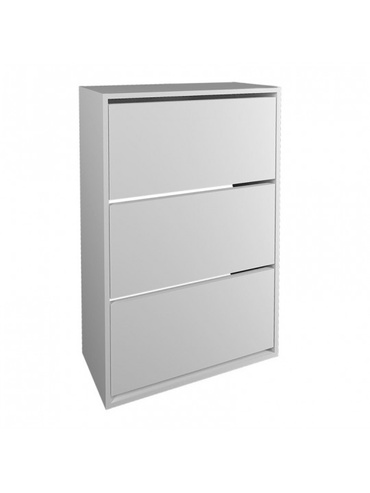 Παπουτσοθήκη μελαμίνης Nave Megapap 18 ζευγών χρώμα λευκό 73,6x24x110εκ.