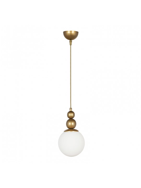 Φωτιστικό οροφής Latona Megapap E27 μεταλλικό μονόφωτο χρώμα χρυσό 15x15x70εκ.