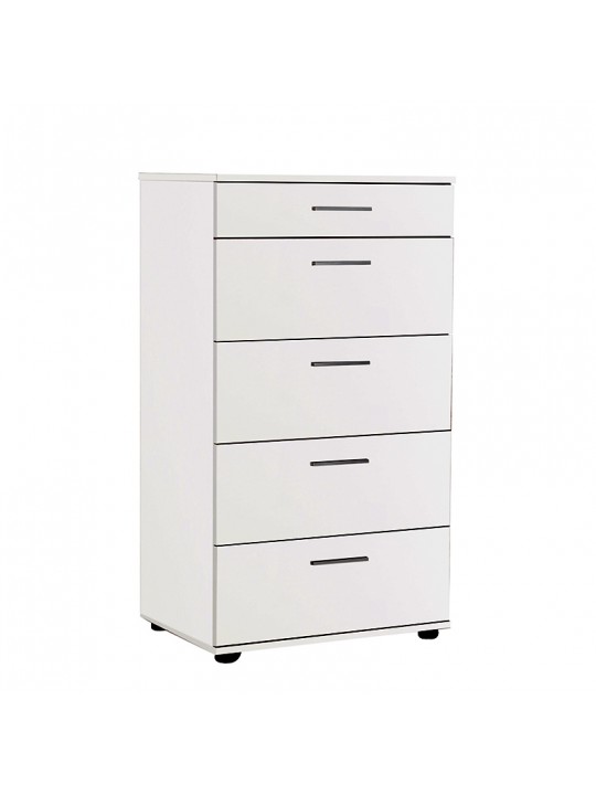 Συρταριέρα Trendline Megapap με σε χρώμα λευκό 60x44x108εκ.