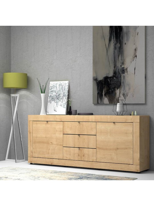 Μπουφές μελαμίνης Ocean Megapap χρώμα sonoma 210x45x86εκ.