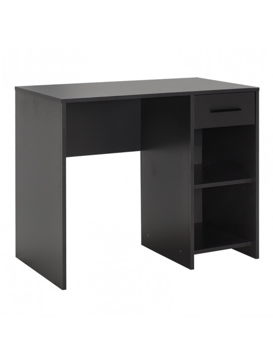 Γραφείο εργασίας Concept Megapap από μελαμίνη σε χρώμα ανθρακί 90x52x75εκ.