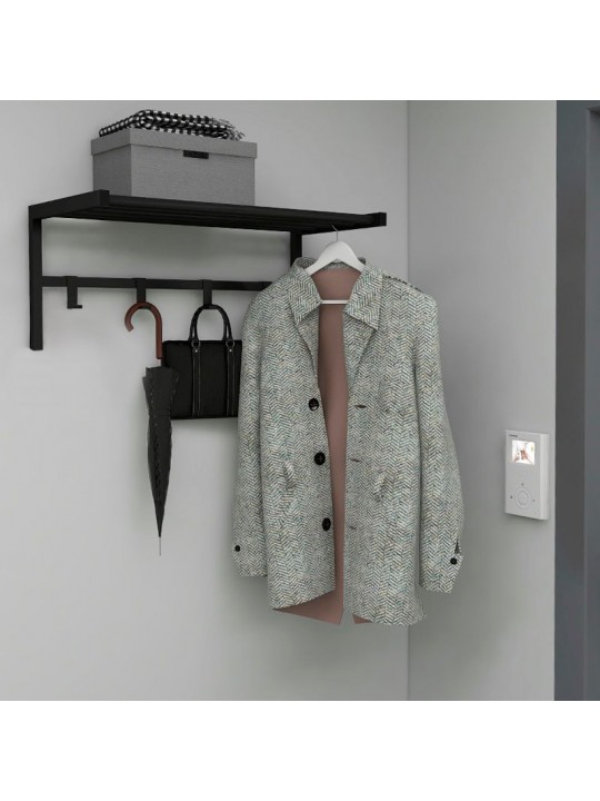 Κρεμάστρα τοίχου Ofred Megapap μεταλλική χρώμα μαύρο 69x34x32,5εκ.