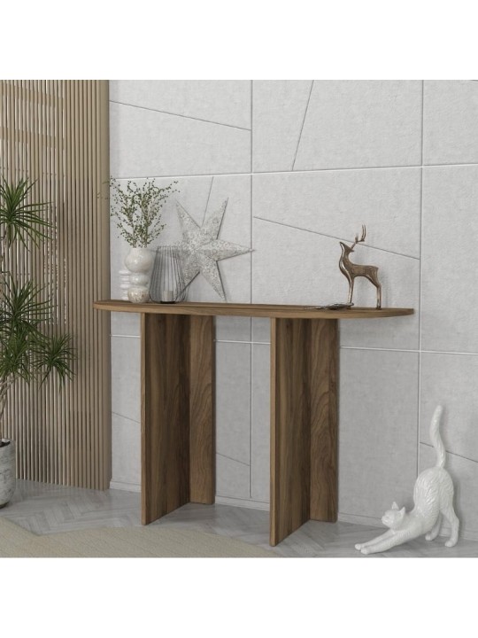 Κονσόλα Cortado Megapap χρώμα καρυδί 120x35x75εκ.