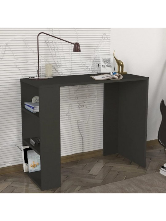 Γραφείο εργασίας Netenia Megapap χρώμα ανθρακί 90x40x74εκ.