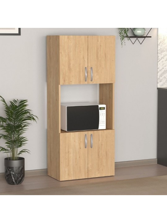 Ντουλάπα κουζίνας Armado Megapap χρώμα sapphire oak 60x32x140εκ.
