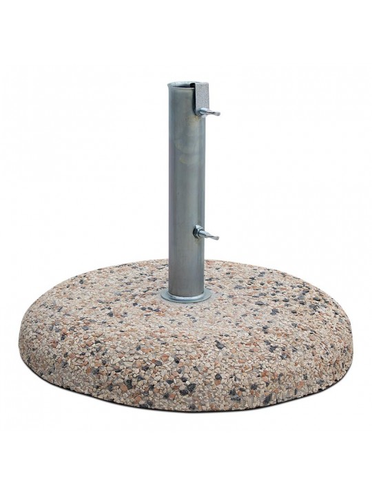 Βάση ομπρέλας τσιμεντένια ψηφιδωτή 35kg. με σωλήνα Φ52cm.