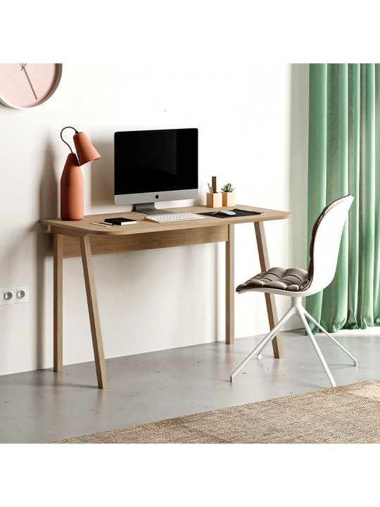 Γραφείο εργασίας Luton Megapap χρώμα φυσικό οξιάς 120x60x75εκ.