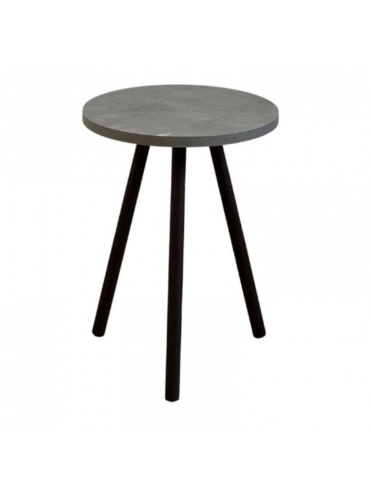 Βοηθητικό τραπεζάκι Roma Megapap χρώμα γκρι ρετρό 33,5x33,5x46εκ.