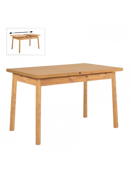 Τραπέζι Jemmy Megapap επεκτεινόμενο χρώμα atlantic pine 120/153x75x77εκ.