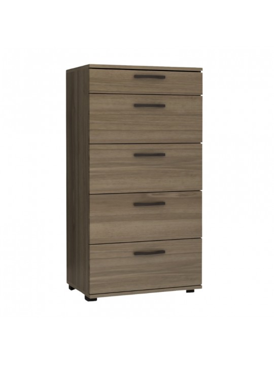 Συρταριέρα Helia Megapap χρώμα καρυδί 60x44x108εκ.