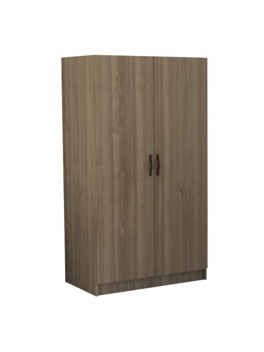 Ντουλάπα ρούχων Victoria Megapap δίφυλλη χρώμα καρυδί 100x60x181εκ.